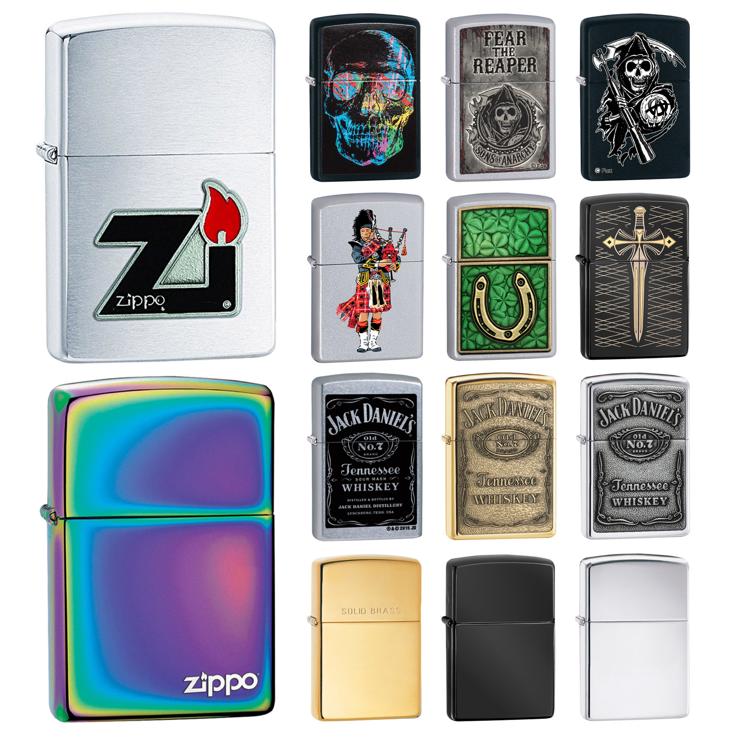 Zippo Genuine Cigarette Lighters Windproof Refillable Petrol Lighter